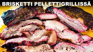 Savustettu UMI BRISKETTI Pellettigrillissä - 16 Tuntia Savua