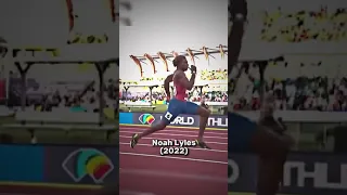 Noah Lyles Vs Usain Bolt 14 years apart