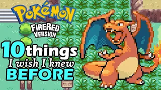 10 Things I Wish I'd Known Before Playing Pokemon Fire Red Version