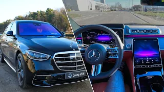 2021 Mercedes S-Class POV Test Drive Auto Brake Test : SCARY!!!