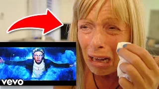 MOM REACTS TO MORGZ'S DISS TRACK ON ME!! (emotional)