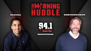 Zimmer Reacts, Spurs Falter, Wemby's Teammates, Super Bowl Picks | The Morning Huddle