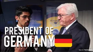 INTERVIEWED THE PRESIDENT OF FEDERAL REPUBLIC OF GERMANY 🇩🇪 by Nikhilesh Dhure