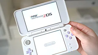 unboxing & setting up my ‘new’ nintendo 2DS XL - lavender edition