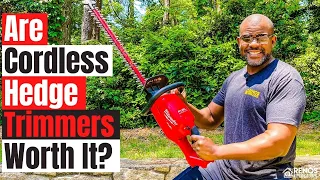 MILWAUKEE M18 HEDGE TRIMMER REVIEW | How to Trim Hedges with Cordless Hedge Trimmer Demo