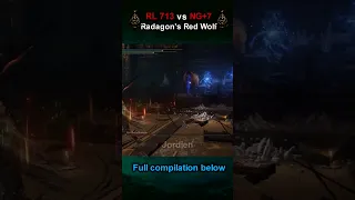 Max Level Tarnished vs Max Difficulty Red Wolf of Radagon #eldenring #maxlevel #bossfight