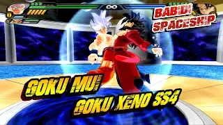 Goku MUI and Goku XENO SSJ4 FUSION | Goku XENO SSJ5 MUI | DBZ Tenkaichi 3 (MOD)