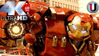 Hulk vs Hulkbuster - Fight Scene - Avengers Age of Ultron 2015 Movie Clip (4K HD)