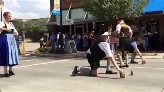 German Bavarian Dance with Bells