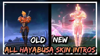 REVAMPED HAYABUSA SKINS INTRO OLD v NEW- MOBILE LEGENDS BANG BANG