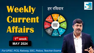 1st week May 2024 Current Affairs by Sanmay Prakash | Ep 66 | for UPSC BPSC SSC Railway exams