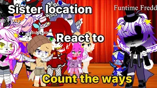 Sister location reacts to Count the ways