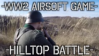 WWII Airsoft - Hilltop battle - Painfull sniper shot hit me