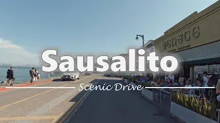 Driving in Downtown Sausalito, California - 4K60fps