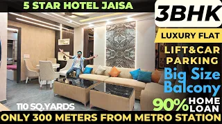 3BHK Luxurious Flat In 110 Sq.Yards With Lift And Car Parking Near Dwarka Mor Metro Station