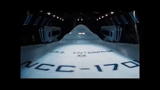 The USS ENTERPRISE Leave Space Dock