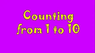 Counting from 1 to 10. Репетитор Англійської