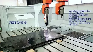 Twin Table Double Head 5 Axis CNC used by COLEITEC