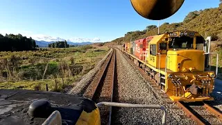 Drivers eye view :  Kokiri to Mawheraiti  - Coal train 849