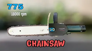 How To Make Powerful Mini Chainsaw Machine || Using 775 DC Motor And PVC Pipe