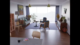 A short interior design showreel (blender cycles)