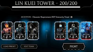 Lin Kuei Tower Final Boss Battle 200 Fight & Rewards. MK Mobile.