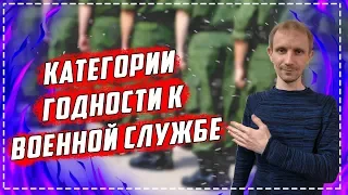 КАТЕГОРИИ ГОДНОСТИ для службы в армии. Категории А, Б, В, Г, Д