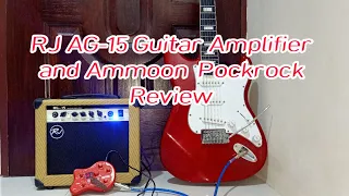 RJ 15 watts Guitar Amplifier and Ammoon Pockrock effect pedal review