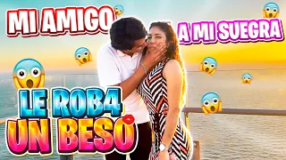 MI AMIGO LE ROB4 UN BESO A MI SUEGRA😳  ¿mi novia se enojo?