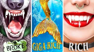 Armer gegen Reichen gegen Giga-Reichen Student! Werwolf, Vampir und Meerjungfrau im College