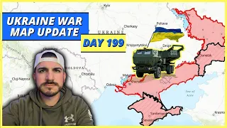 Map Update - Russian Invasion in Ukraine (Day 199)
