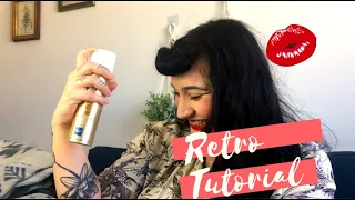 🍒 How to do a faux Bettie Page Bang // Simple Retro Vintage Pin up Hair tutorial 🍒