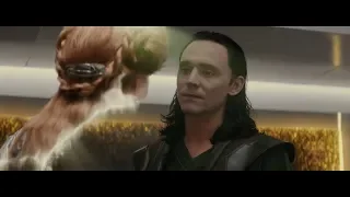 Loki snaps at Frigga in the Dungeons.Thor : The Dark World (2013) Mini Movies.