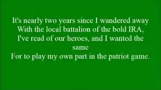 Patriot Game with lyrics