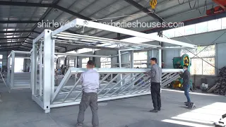 china 20ft 3 in 1 folding foldable expandable container house home frame for sale