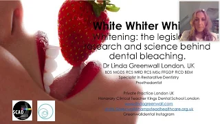 Webinar: Lockdown2020: Linda Greenwall's Top Tips for Tooth-whitening