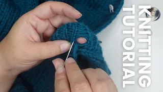 Knitting Hack: Afterthought Buttonholes