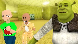 SHREK IN THE BACKROOMS PART 2 w/ BOBBY AND PABLO | Roblox Funny Moments