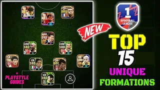 Top 15 New Formations Update With Playstyle Guides | New Formations 🔥 eFootball 2024 Mobile