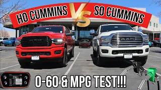 2023 RAM 3500 HO Cummins VS 2500 SO Cummins MPG + Timed 0-60 Test: Some Won't Like This Outcome...