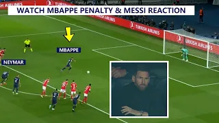 👀Messi Reaction to Mbappe Scored Penalty Instead of Neymar vs Benfica!