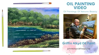 Original Oil Painting;  Real Time Landscape Painting