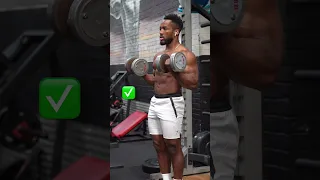 Don’t dumbbell curl like this ❌💪🏾