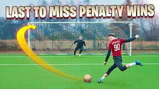 Last To Miss Penalty Wins $1500 – Football Challenge 🎅🎄