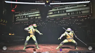 TMNT Raphael vs TMNT Donatello (Hardest AI) - Injustice 2