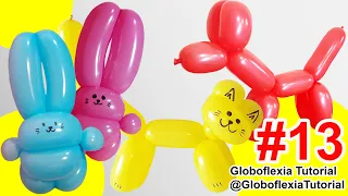 Globoflexia Facil - Perro Conejo Gato - figuras con globos largos