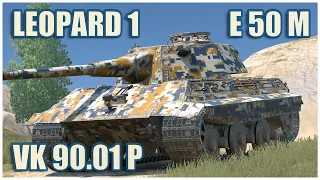 E 50 Ausf. M, VK 90.01 (P) & Leopard 1 • WoT Blitz Gameplay