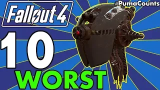 Top 10 Worst Guns and Weapons in Fallout 4 Including DLC (Redux) #PumaCounts