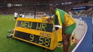 USAIN BOLT9.58 s BERLIN GERMANY 9,58 s 100m NEW 2009 World Record HD