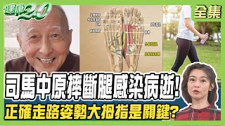 司馬中原摔斷腿感染病逝！正確走路姿勢大拇指是關鍵！腳抽筋3招自救！4招伸展放鬆筋膜！ 健康2.0 20240121【完整版】鄭凱云 朱家宏 侯鐘堡 梁惠雯 葉懿昕 雷議宗 @tvbshealth20